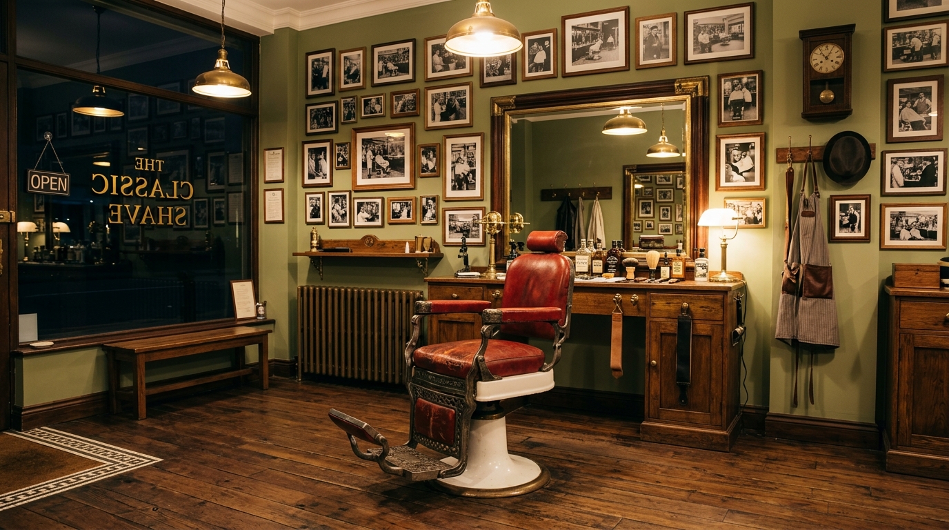 K&N Barber shop interior on Maude Street